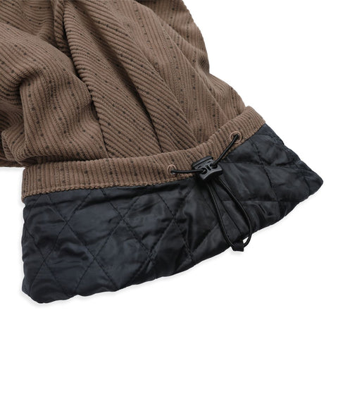 RUNAKI'HU'_WXP103 Tsumugi Corduroy Padded Jacket Pants (Brown)