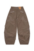 RUNAKI'HU'_WXP103 Tsumugi Corduroy Padded Jacket Pants (Brown)