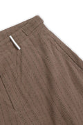 RUNAKI'HU'_WXP103 Tsumugi Corduroy Padded Jacket Pants (Brown)