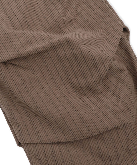 RUNAKI'HU'_WXP103 Tsumugi Corduroy Padded Jacket Pants (Brown)