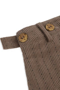 RUNAKI'HU'_WXP103 Tsumugi Corduroy Padded Jacket Pants (Brown)