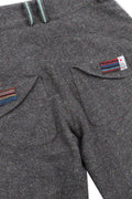 RUNAKI'HU'_WXP119 Oriori Herringbone Wide Fit Pants (Gray)
