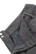 RUNAKI'HU'_WXP119 Oriori Herringbone Wide Fit Pants (Gray)