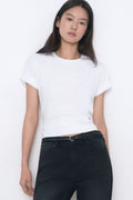 Women's Basic Crew Neck T-Shirt [White]