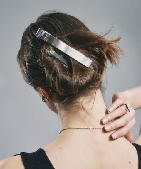 NO.353 [SILVER] HAIR PIN 2set XXL Push Pin Clip