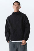 [City Leisure] Sheer Windbreaker Jacket [Black]