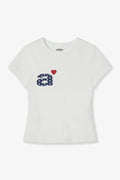 DOT SMALL LETTER TEE [WHITE]