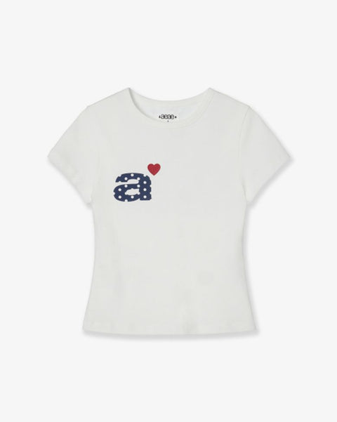 DOT SMALL LETTER TEE [WHITE]