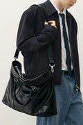 Vans Leather Cross Tote Bag [BLACK]
