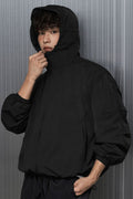2WAY Hood Windbreaker Jacket [Black]