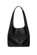 G LEATHER SHOULDER BAG (BLACK)