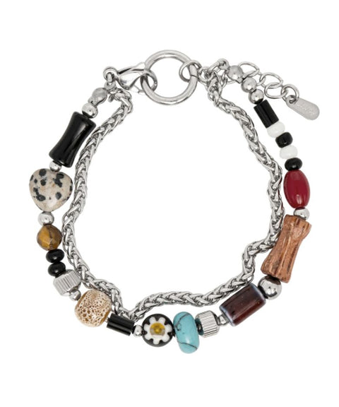 Seiren layered bracelet _ brown
