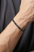 Unisex Urethane Hematite Gemstone Bracelet JSB-027
