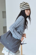 OTZ X ANEUNBIN Mori-Check Big Hobo Shoulder Bag_CHA OZBGGA304H
