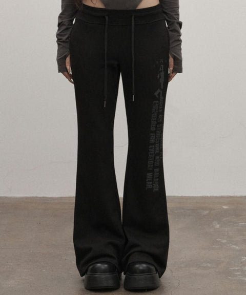 Distort Bootcut Pants (black)