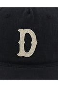 NONFOUND Washed D 5-Panel Ball Cap embroidery detail