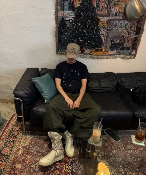 3 Panel Symbol Camp Cap — snap 45