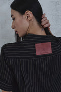 Stripe Roll-Up Short Sleeve Shirt — gallery 435