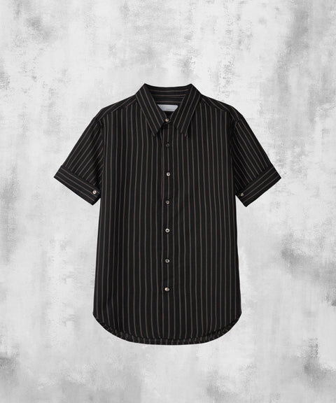 Stripe Roll-Up Short Sleeve Shirt — gallery 437
