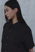 Stripe Roll-Up Short Sleeve Shirt — detail 441
