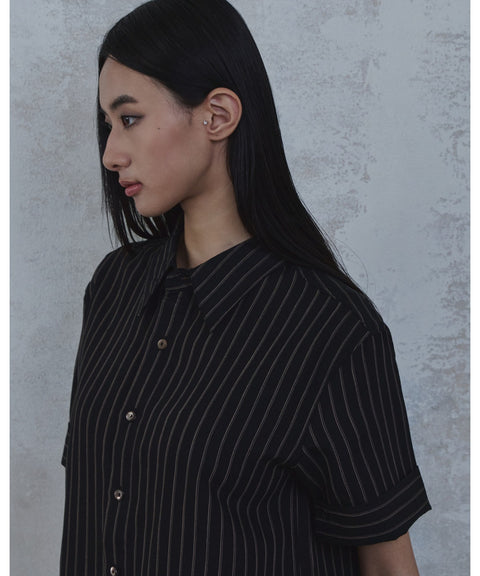 Stripe Roll-Up Short Sleeve Shirt — detail 441