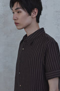 Stripe Roll-Up Short Sleeve Shirt — gallery 451