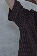 Stripe Roll-Up Short Sleeve Shirt — gallery 453