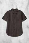 Stripe Roll-Up Short Sleeve Shirt — gallery 457