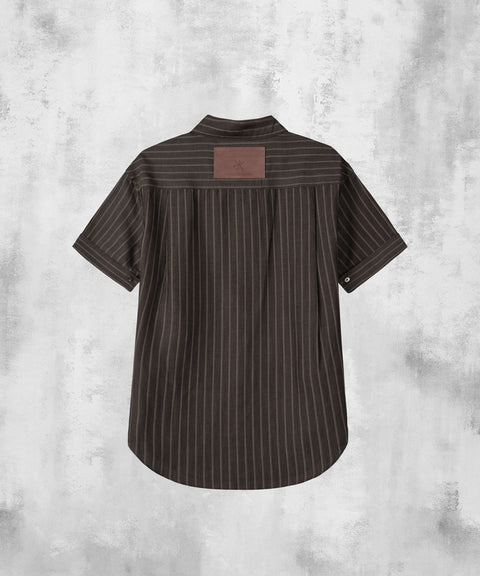 Stripe Roll-Up Short Sleeve Shirt — gallery 458