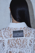 Lace Cropped Short Sleeve Shirt — gallery 492