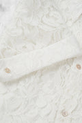 Lace Cropped Short Sleeve Shirt — gallery 501