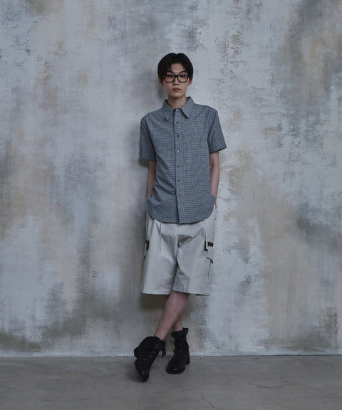 Check Roll-Up Short Sleeve Shirt — gallery 510