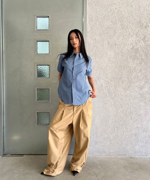Check Roll-Up Short Sleeve Shirt — gallery 533