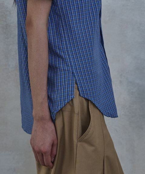 Check Roll-Up Short Sleeve Shirt — gallery 536