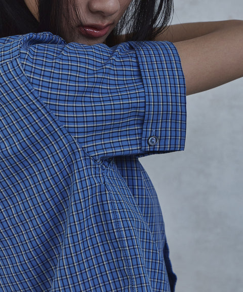Check Roll-Up Short Sleeve Shirt — gallery 537