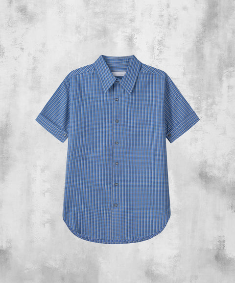 Check Roll-Up Short Sleeve Shirt — gallery 541