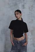 Mock Neck Short Sleeve Knit — gallery 561