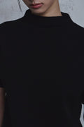 Mock Neck Short Sleeve Knit — gallery 562