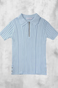 Double Collar Half-Zip Knit — gallery 585