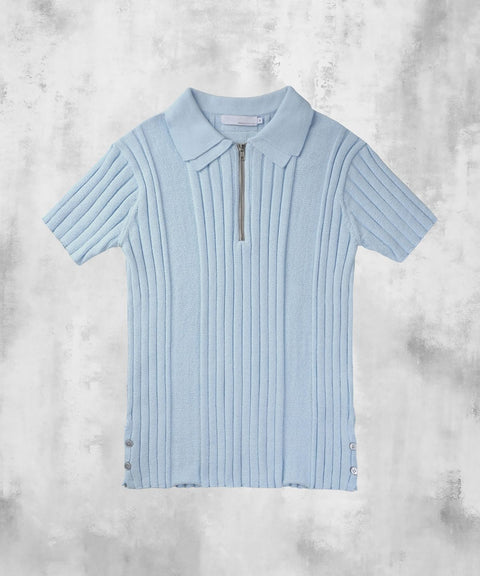 Double Collar Half-Zip Knit — gallery 585