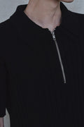 Double Collar Half-Zip Knit — gallery 612