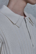 Double Collar Half-Zip Knit — gallery 621