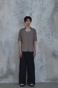Fold-In Collar V-Neck Knit — gallery 632