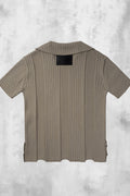 Fold-In Collar V-Neck Knit — gallery 639