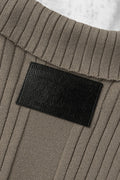 Fold-In Collar V-Neck Knit — gallery 643