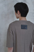 Fold-In Collar V-Neck Knit — detail 648