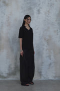 Fold-In Collar V-Neck Knit — gallery 656