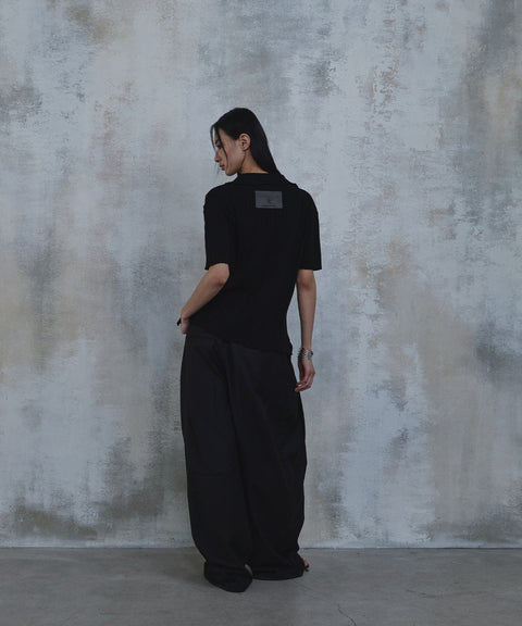 Fold-In Collar V-Neck Knit — gallery 658