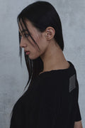 Fold-In Collar V-Neck Knit — gallery 663