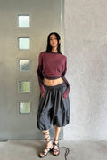 Waved Panel Long Sleeve T-Shirt — gallery 685